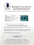 President Jimmy Carter and Rosalynn Carter Signed Inauguration Photos (2) (JSA)