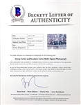President Jimmy Carter and Rosalynn Carter Signed Inauguration Photos (2) (JSA)