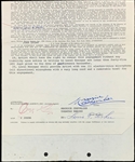 Maurice Chevalier Signed 1967 William Morris Agency Agreement Guaranteeing $5,000 to Perform (But He Must Pay $25 to Sell Souvenirs!) (BAS)