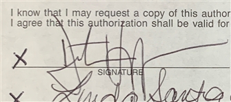 Dustin Hoffman Signed Document (BAS)