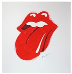 The Rolling Stones' ''Tongue and Lips'' Massive Original Artwork by Logo Creator John Pasche 
