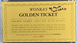 Gene Wilder Signed “Wonka's Golden Ticket” - PSA/DNA GEM MINT 10!