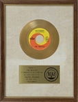 RIAA Gold Record Award for The Beatles 1965 Single “Yesterday” - Certified in 1965 – Early White Linen Matte Style