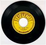 High Grade 1954 Sun Records 217 45 RPM 7-Inch Single of Elvis Presleys “Baby Lets Play House” and “Im Left, Youre Right, Shes Gone” - Memphis Pressing