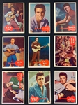 1956 Topps "Elvis Presley" Complete Set of Bubble Gum Cards (66) – Very Clean Higher Grade Set