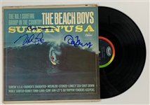 The Beach Boys <em>Surfin' USA</em> 1963  LP Signed by Brian Wilson, Mike Love and David Marks (BAS)