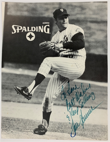 Tom Seaver Signed Spalding Promotional Photo (BAS)