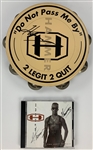 MC Hammer Signed Too Legit to Quit Tambourine and <em>Too Legit to Quit</em> CD (2 Pieces) (BAS)