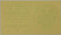 1964 FULL Pictorial Ticket for Opening Night Showing of The Beatles <em>A Hard Day's Night</em>