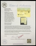 Elvis Presley Handwritten $1,000 Check Stub from January 22, 1976, “Personal for EP” - with LOA from Graceland Authenticated