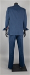1976 WS “Fluke” Holland Stage-Worn “Nudie's” Navy Blue Two-Piece Suit With Bow Tie– Worn Performing on the <em>Johnny Cash and Friends</em> TV Show