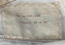 1976 WS “Fluke” Holland Stage-Worn “Nudie's” Navy Blue Two-Piece Suit With Bow Tie– Worn Performing on the <em>Johnny Cash and Friends</em> TV Show