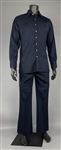 1970's WS “Fluke” Holland Stage-Worn “Nudie's” Deep Blue Two-Piece Suit – Worn Performing with Johnny Cash