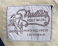 1970's WS “Fluke” Holland Stage-Worn “Nudie's” Deep Blue Two-Piece Suit – Worn Performing with Johnny Cash