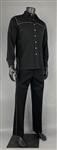 1970's WS “Fluke” Holland Stage-Worn “Nudie's” Black and Gold Two-Piece Suit – Worn Performing with Johnny Cash