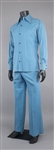 1975 WS “Fluke” Holland “Nudie's” Stage-Worn Sky Blue Two-Piece Suit – Worn with Johnny Cash on TV Show <em>Pop Goes the Country</em>