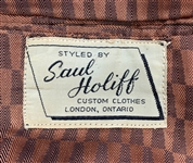1962 WS “Fluke” Holland Stage-Worn Saul Holiff Black with Gray Plaid Two-Piece Suit - Worn Performing with Johnny Cash