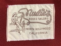 1977 WS “Fluke” Holland Stage-Worn “Nudie's” Rust Red Two-Piece Suit – Worn Performing with Johnny Cash
