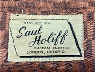 1962 WS “Fluke” Holland Stage-Worn Saul Holiff Houndstooth Two-Piece Suit - Worn Performing with Johnny Cash