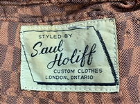 1962 WS “Fluke” Holland Stage-Worn Saul Holiff Black Two-Piece Suit – Worn Performing with Johnny Cash 