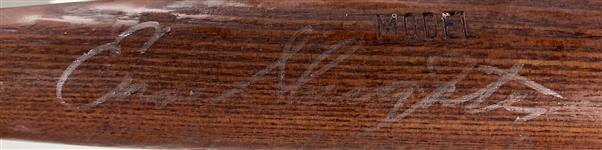 Enos Slaughter Signed Bat with Gas House Gang Inscription (BAS)