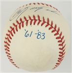 Carl Yazstremski (Inscribed '61-'83) Single Signed Baseball (OAL Bobby Brown)– Upper Deck Authenticated  with Original Box, Bag and COA