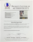 Mickey Mantle Signed Induction Day Photo and Hall of Fame Plaque in Framed Display – Includes Two Mantle Signatures! (BAS)