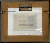 Joe DiMaggio and Frank Shea Signed 8 x 10 News Service Photo in Framed Display Game 5 of the 1947 World Series (BAS)