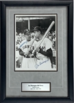 Joe DiMaggio and William Terry Signed 8 x 10 Photo in Framed Display (JSA LOA)
