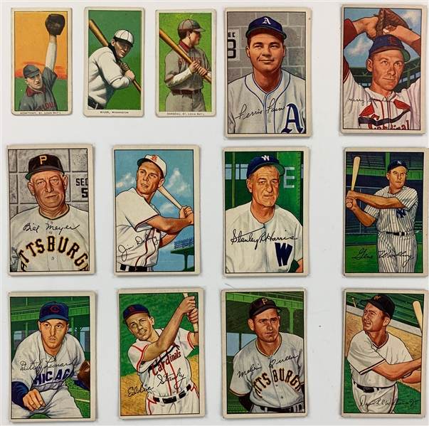 1900s to 1980s Baseball Card Shoebox Collection (More than 120 cards)