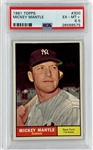 1961 Topps #300 Mickey Mantle - PSA EX-MT+ 6.5
