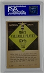 1961 Topps #482 Willie Mays MVP – PSA NM-MT 8