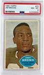 1960 Topps Football #23 Jim Brown – PSA NM-MT 8