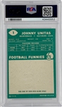 1960 Topps Football #1 Johnny Unitas – PSA EX-MT 6