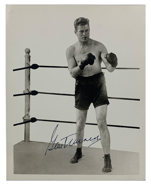 Gene Tunney Signed 8 x 10 Photo (BAS)