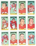 1965 Topps Football Hoard of 119 Cards with some Duplication