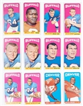 1965 Topps Football Hoard of 119 Cards with some Duplication