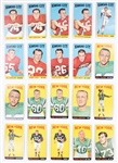 1965 Topps Football Hoard of 119 Cards with some Duplication
