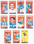 1965 Topps Football Hoard of 119 Cards with some Duplication