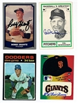Hall of Famers and Superstars Signed Baseball Card Collection of 25 – Incl. Encapsulated DiMaggio (BSA), Hubbell (PSA/DNA) and Feller (PSA/DNA 9) (BAS)