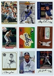 Hall of Famers and Superstars Signed Baseball Card Collection of 25 – Incl. Encapsulated DiMaggio (BSA), Hubbell (PSA/DNA) and Feller (PSA/DNA 9) (BAS)