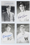 Baseball Hall of Famers and Superstars Signed Postcard Collection of 12 Incl. Pee Wee Reese and Leo Durocher (BAS)