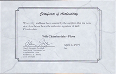 Wilt Chamberlain Signed “Original Forum Basketball Section” with Original Box (BAS)