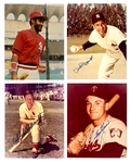 Baseball Hall of Fame Signed 8 x 10 Collection (46) Includes Musial, Mays, Hunter, Billy Martin, Duke Snider (BAS)