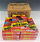 1991 Muhammad Ali All World Boxing Factory Sealed Boxes (7) in Original Shipping Case