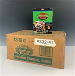 1991 Topps Stadium Club Football Full Case of 12 Unopened Boxes – Brett Favre Rookie Card Possible!