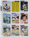 1974 Topps Baseball Complete Set (660) Incl. #456 Dave Winfield PSA NM-MT 8