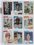 1974 Topps Baseball Complete Set (660) Incl. #456 Dave Winfield PSA NM-MT 8