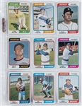 1974 Topps Baseball Complete Set (660) Incl. #456 Dave Winfield PSA NM-MT 8