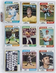 1974 Topps Baseball Complete Set (660) Incl. #456 Dave Winfield PSA NM-MT 8
